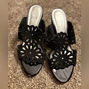 Impo Black Cutout Sandals